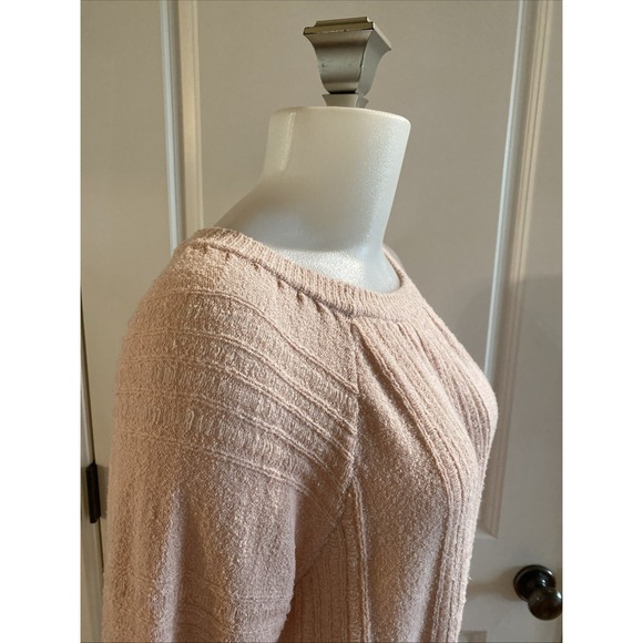 Meadow Rue Anthropologie Pale Pink Boucle Jumper Pullover Sweater Size Small - Picture 6 of 13